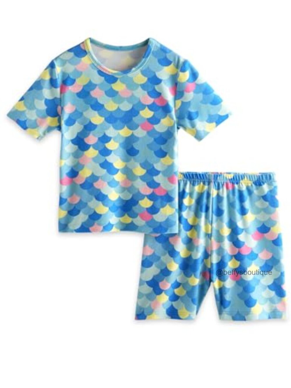 Toddler Pajama Set Rayon Made from Bamboo Short Sleeve Kids Summer PJs